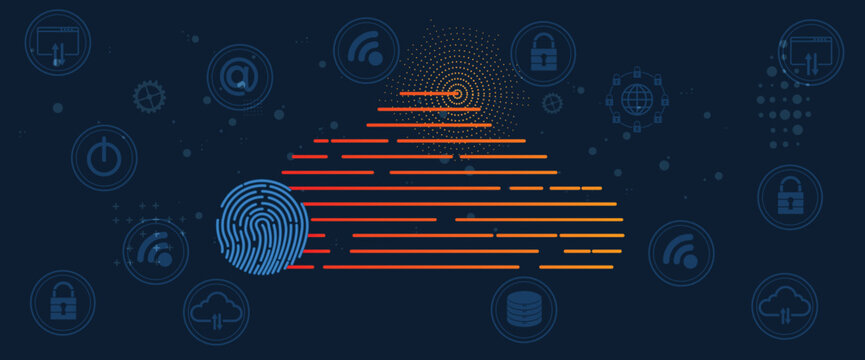 Encryption Shield Against Silent Digital Threat Technology Background