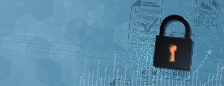 Encryption Shield Against Silent Digital Threat Technology Background