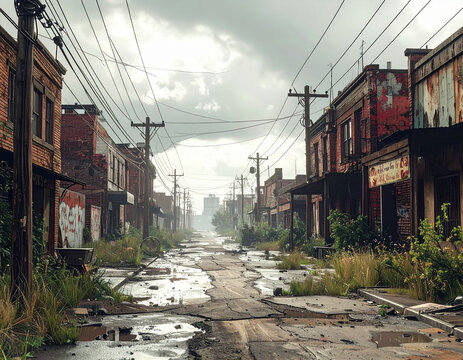 Faded City Blocks