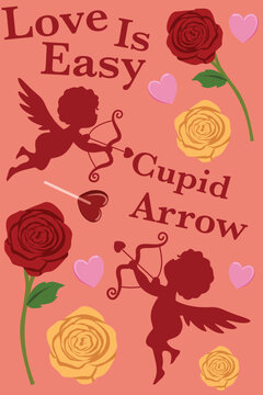 cupid_arrow_love_candy_ribbon_red_yellow_rose.eps