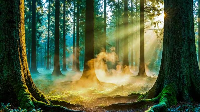 a wide cinematic shot with barely visible fog movement 