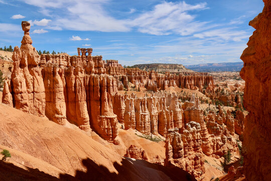 Rock formations and hoodoos in Bryce Canyon National Park