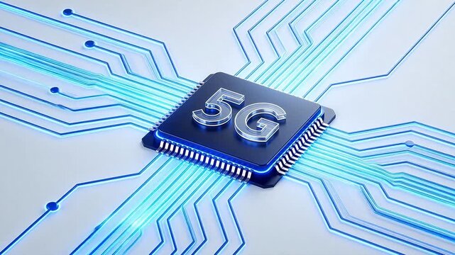 5G chip with circuit board