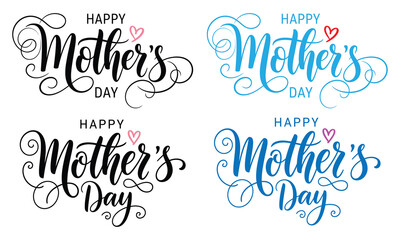 Happy mother's day calligraphy designs a collection of elegant and heartfelt greetings © MasumaAkther