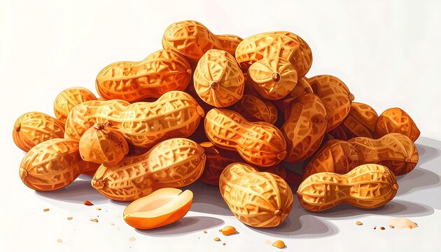 Pile of peanuts