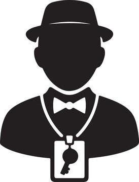 Guest icon silhouette. Trendy Guest logo concept from hotel and restaurant collection silhouette vector