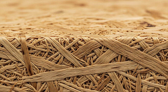 Natural Kenaf Fiber Composite Material Texture Macro Close Up