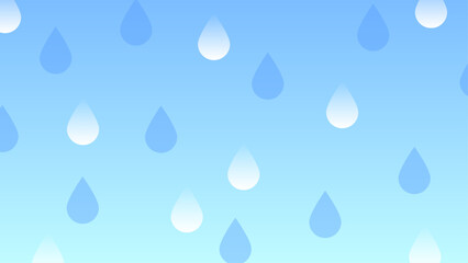 青 グラデーション 雨 水滴 パターン 抽象 背景 イラスト © fii