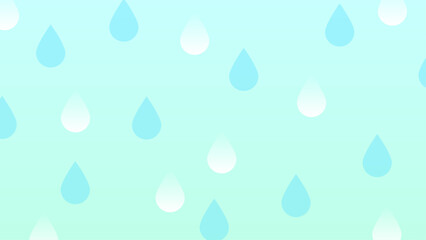 水色 グラデーション 雨 水滴 パターン 抽象 背景 イラスト © fii
