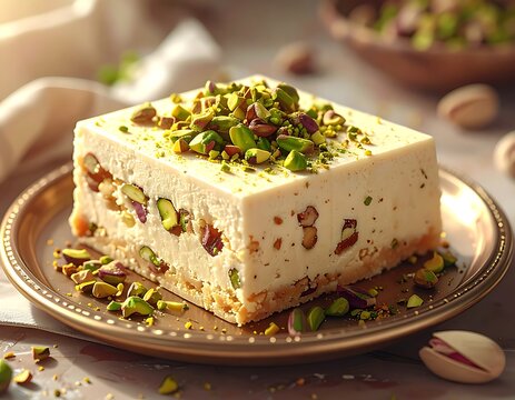 Pistachio layered dessert