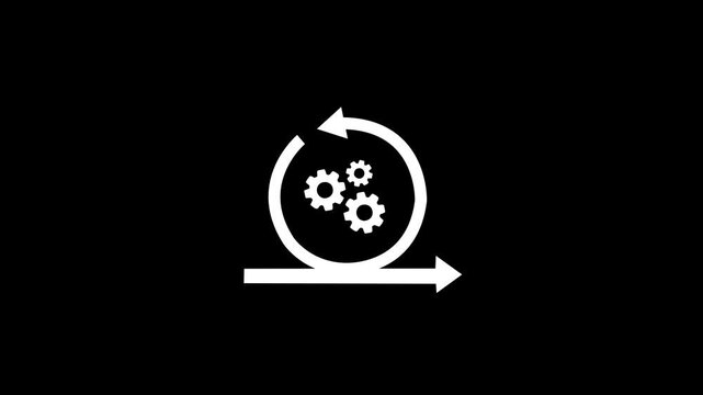 Agile management, the principles of agile software development and lean management to various management processes, product development lifecycle and project management.4k motion video.