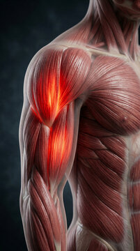 Arm Muscle Pain Anatomy Illustration