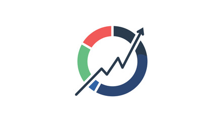 A graph icon with an upward trend. © cebong