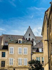 Obraz premium Street view of Dole in France