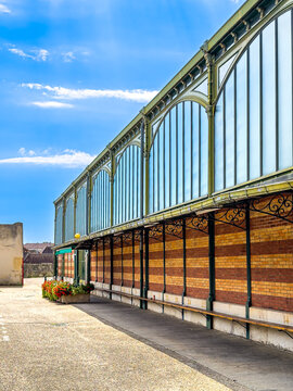 Street view of downtown Dole, France