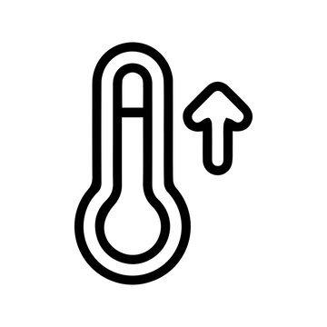 Temperature Rising Icon
