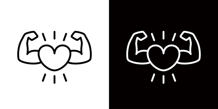 A logo mark representing physical and mental health.