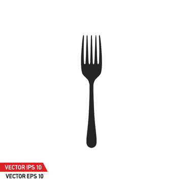 Black Dinner Fork Utensil Eating 1.
