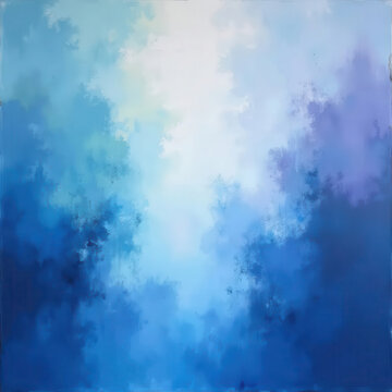Blue cloud like illustration