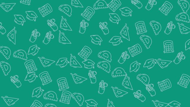 Use outlines of school supplies for educational materials, presentations, or websites related to math, science, or backtoschool themes.