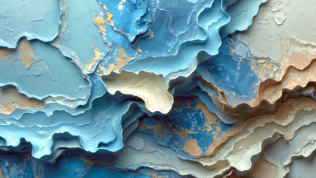 Organic shaped 3D abstract