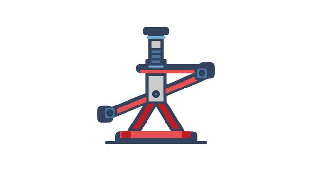Car jack vector design on a White Background graphic