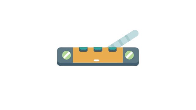 Illustration of a level tool for construction projects