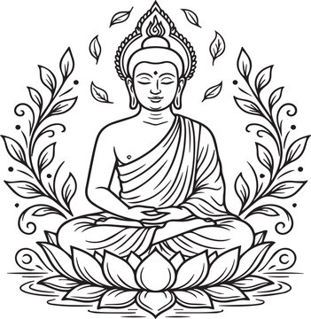 Spiritual Enlightenment Decorative Buddha Artwork