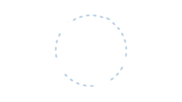 Blue discount icon with percentage sign on White Background