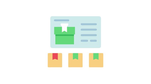 Online order management and delivery tracking flat vector illustration