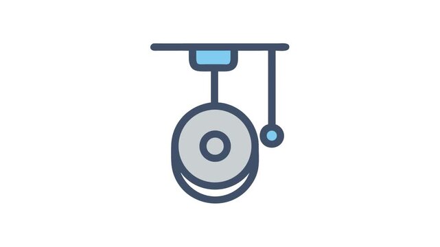 Modern School Bell Icon for Education and Notification