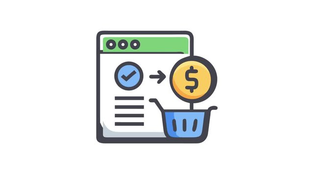 Online payment transaction in progress shown in the browser