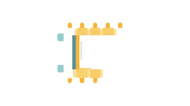 Abstract radiator icon on White Background, cartoon style illustration