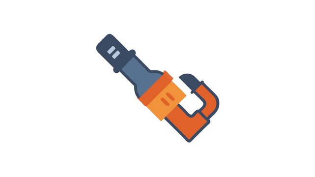 Isolated climbing carabiner vector image on White Background