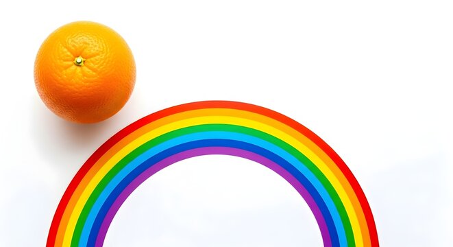 abstract background with rainbow