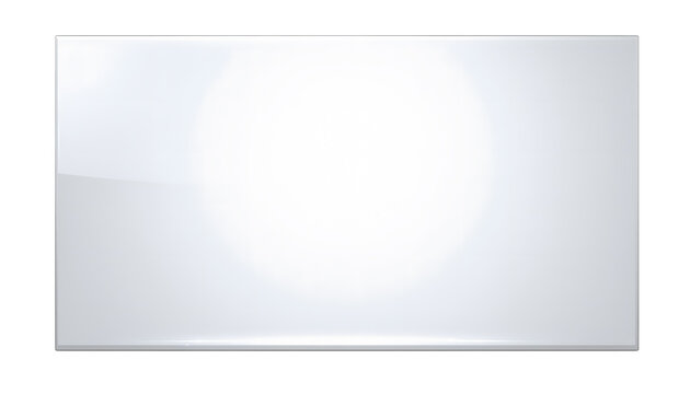 glare reflection on screen clipping path isolated on transparent png