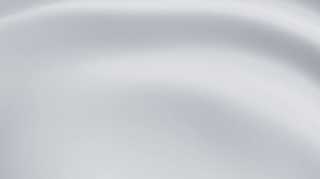 Abstract light reflective ripples on white surface. Milky water waves flow. Smooth satin crumples, distortions. Loop 3d render animation