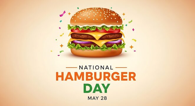Celebrate national hamburger day with a delicious stacked burger may 28th foodie delight