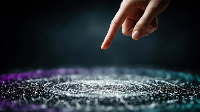Seamless loop circular AI system animation, digital implementation framework, corporate technology background.