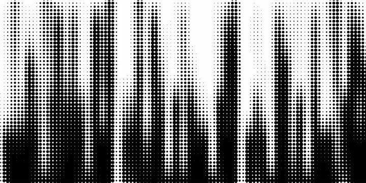 Halftone dotted abstract background. Grain gradient texture background with dots. Noise Stipple pointillism pattern. Sand, grain, grunge stipple effect. Abstract texture, vector illustration. modern
