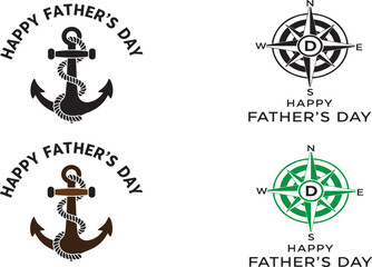  Nautical father's day collection anchors compasses and festive greetings ©  Elite Paradise