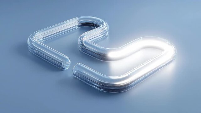 Seamless loop continuous flow pipeline animation, abstract business process optimization concept.