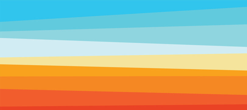 Retro 70s Abstract Geometric Stripes backround