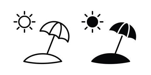 Beach icon - vector illustration eps10 © ramsey