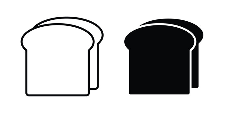 Breakfast bread icon - vector illustration eps10