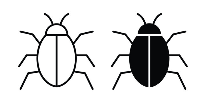 Bug icon - vector illustration eps10
