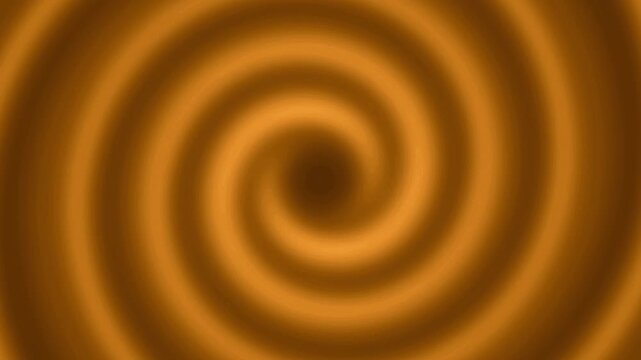 Abstract orange spiral blur illusion rotating loop animated background