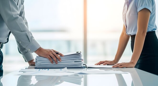 Businessman handshake after a great Deale, Handshake of businesspeople. Female and male hand makes a handshake in the office.