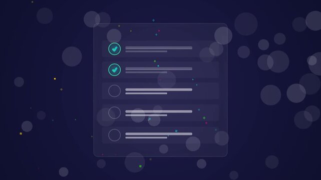 Checklist and To-Do List Progress with Positive Progress