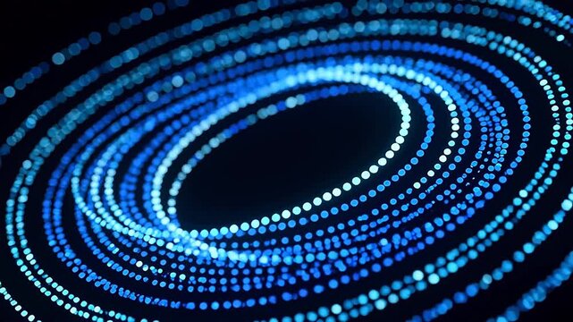 Dynamic blue and white spiral pattern